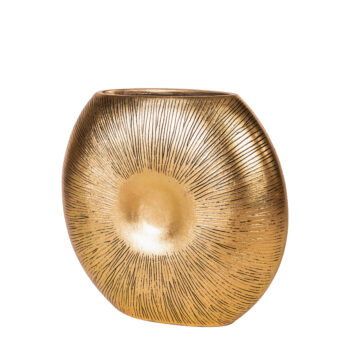 Pot Roud shiny gold H 50cm