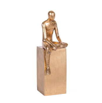 Statuette KYMA shiny gold H 55cm