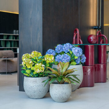 Hydrangea bleu H 56cm – Image 3