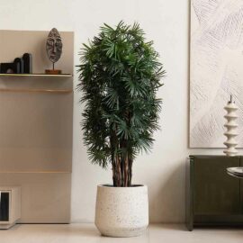 Fan Palm à feuillage dense H 150cm / H 180cm plante artificielle