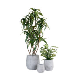 Pot high lexa gris finition brute