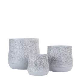 Pot Mica gris finition brute