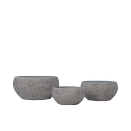 Pot plateau granite grège