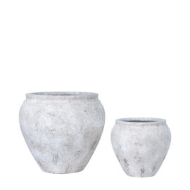 Pot Edge White antique