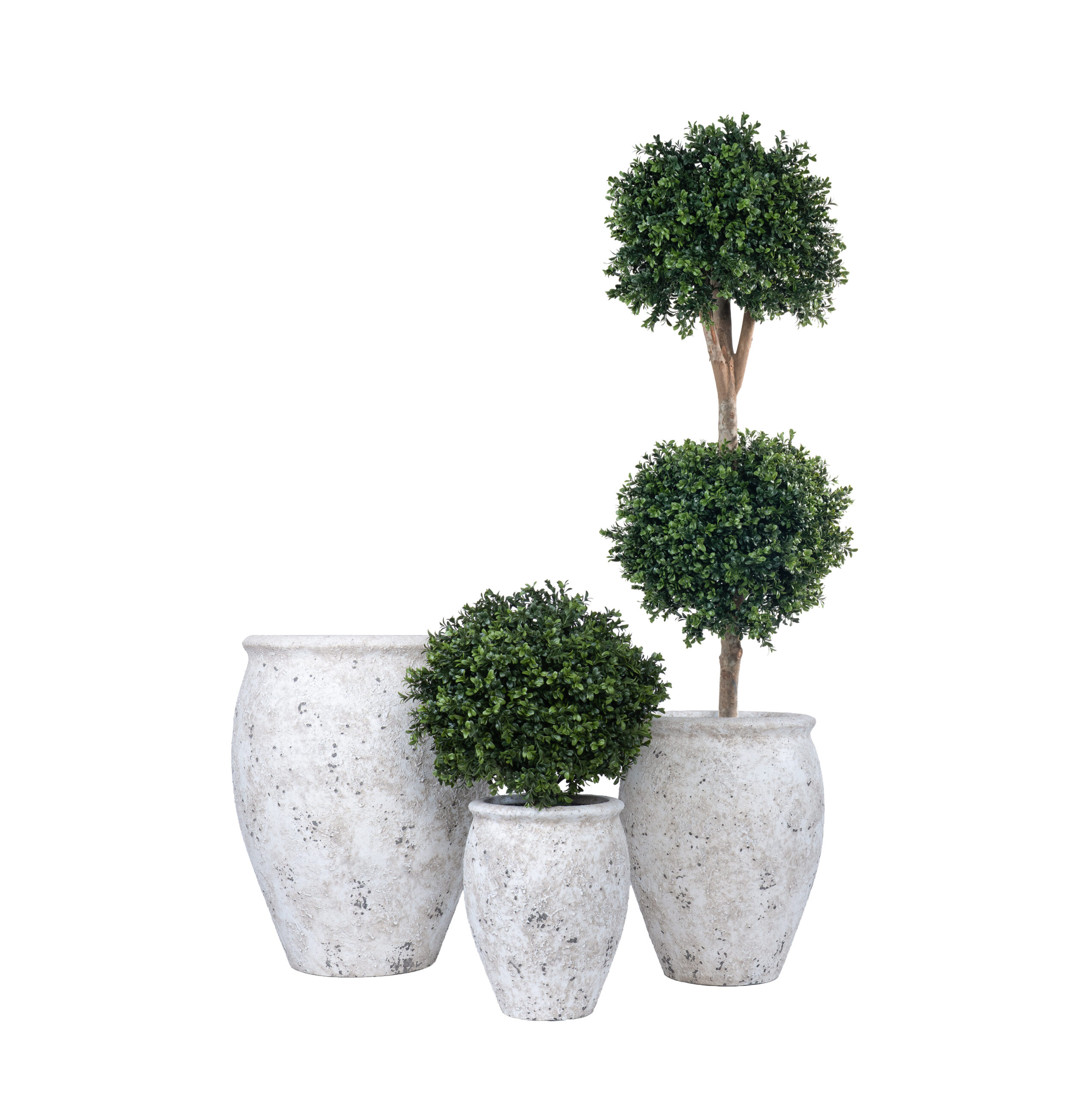 Pot High Edge white antique Pot High Edge white antique