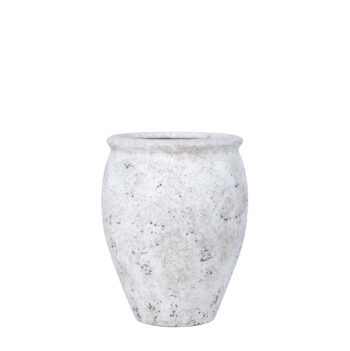 Pot High Edge white antique
