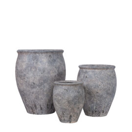 Pot High Edge Brown antique