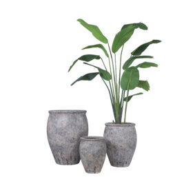 Pot High Edge Brown antique