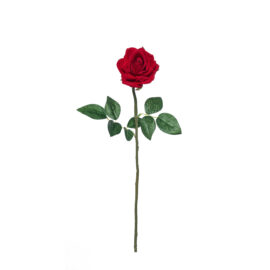 Rose rouge veloutée L 57cm