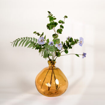 Vase Simplicity round miel H 32cm