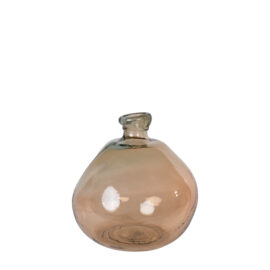 Vase Simplicity round ambré H 32cm