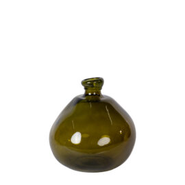 Vase Simplicity round vert olive H 32cm