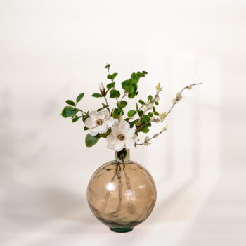 Vase Firenza sphère ambré H 42cm