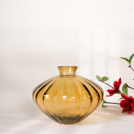 Vase Etnico miel H 14cm
