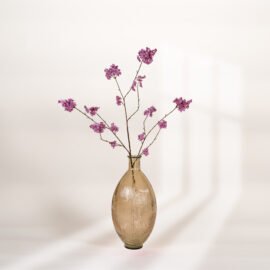 Vase Firenza élancé Ambré H 59cm