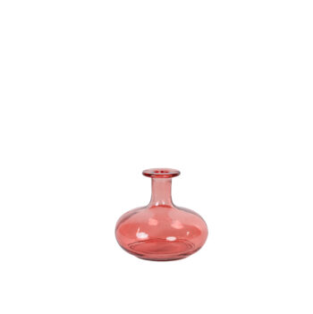 Vase bottle rose H 12cm