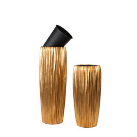 Pot élégant wavy gold