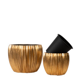 Pot œuf wavy gold