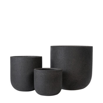 Pot œuf sandblasted noir – Image 2