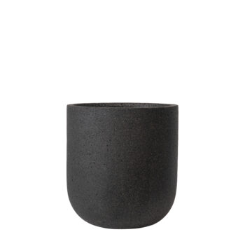 Pot œuf sandblasted noir