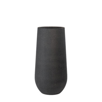 Pot palm élancé sandblasted noir – Image 4