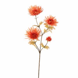 chrysanthème orange H 65cm