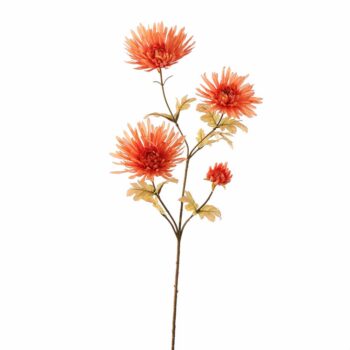 chrysanthème orange H 65cm