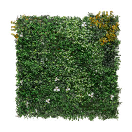 Mur vegetal en buis & fleurs 100*100cm UV Resistant