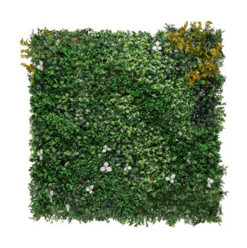 Mur vegetal en buis & fleurs 100*100cm UV Resistant