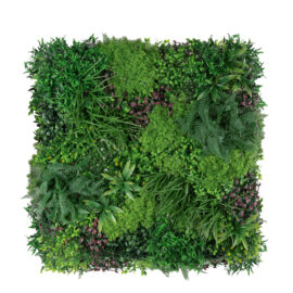 Mur végétal mousse et fougère 3D dense 100*100cm UV resistant