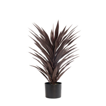Yucca burgundy H 80cm plante artificielle