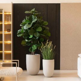 Ficus lyrata à larges feuilles H 180cm plante artificielle