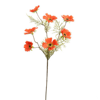 Cosmos orange L 75cm Fleur artificielle en soie