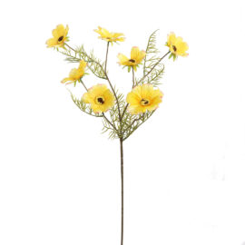 Cosmos jaune L 75cm Fleur artificielle en soie