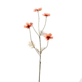 Cosmos saumon L 72cm Fleur artificielle en soie