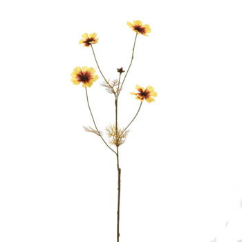 Cosmos jaune L 72cm Fleur artificielle en soie