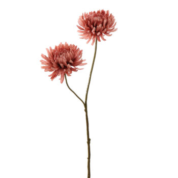 Chrysanthème rose L 65cm Fleur artificielle en soie