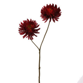 Chrysanthème rouge L 65cm Fleur artificielle en soie