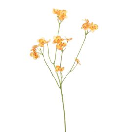 Pensée orange L 62cm Fleur artificielle en soie