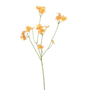 Pensée orange L 62cm Fleur artificielle en soie
