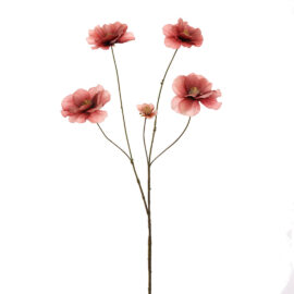Renoncule mauve L 80cm Fleur artificielle en soie