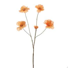 Renoncule pêche L 80cm Fleur artificielle en soie