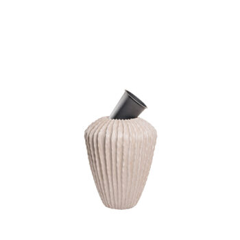 Pot High Kaktia beige pour plante d'intérieur