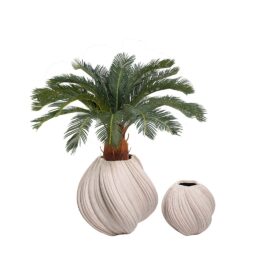 Pot Noho beige pour plante d'intérieur