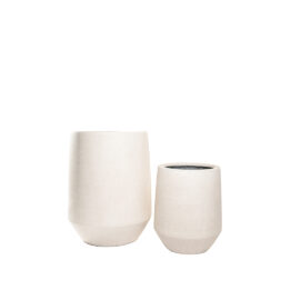 Pot cuve sandy white pour plante d'intérieur