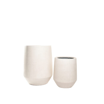 Pot cuve sandy white pour plante d'intérieur