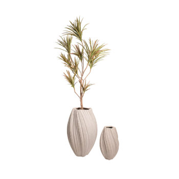 Pot Moya beige pour plante d'intérieur